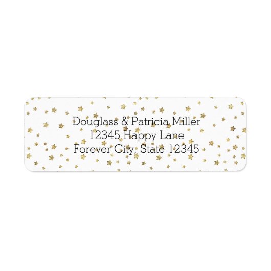 Gold Stars Etiket (Voorkant)