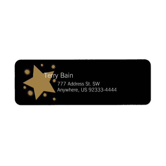 Gold Stars Etiket (Voorkant)