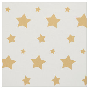 Gold Stars Fabric Stof