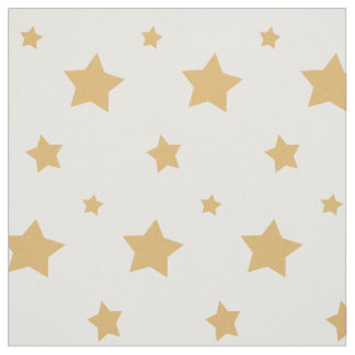 Gold Stars Fabric Stof
