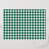 Gold Stars Flares Warmste Vakantie Groeten Folie Feestdagenkaart (Achterkant)