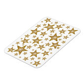 "Gold" Stars flexibel magneet wit (Linkerzijde)