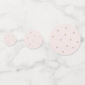 Gold Stars & Fluffy Clouds Roze Baby showers tafel Confetti (Achterkanten)