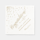 Gold Stars Gefeliciteerd 2016 Graduation Party Servetten (Voorkant)