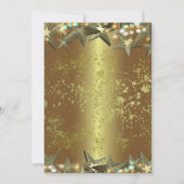 Gold Stars Glitter and Lights 16 zondag Kaart (Achterkant)