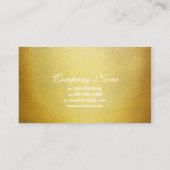 Gold Stars Glitter Event Planner Visitekaartje (Achterkant)