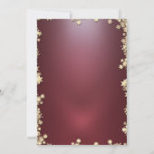 Gold Stars Gnomes Familie Kerstfeest Kaart (Achterkant)