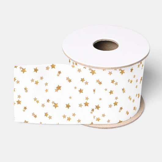 Gold Stars Grosgrain Lint (Spoel)