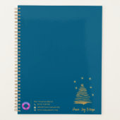 Gold Stars Holiday Design met bedrijfsbranding Planner (Voorkant)