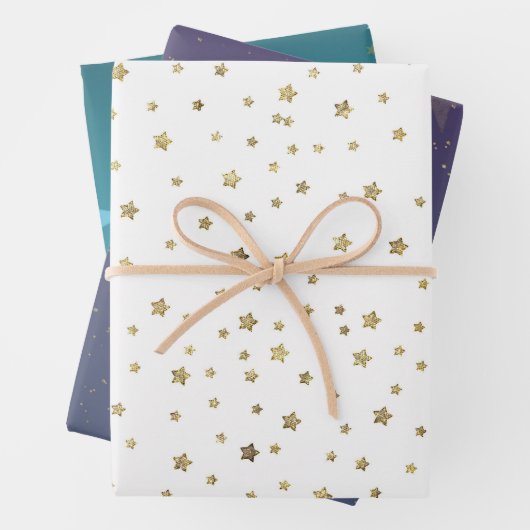 Gold Stars Inpakpapier Vel (In situ)