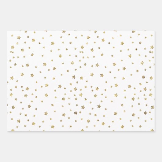 Gold Stars Inpakpapier Vel (Voorkant)