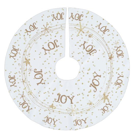Gold Stars, JOY, Kerstmis... Kerstboom Rok (Voorkant)