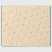 Gold Stars Joy Pastel Cream Kerstmis Cadeaupapier (Vlak)
