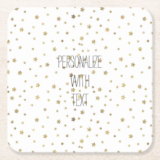 Gold Stars Kartonnen Onderzetters (Voorkant)