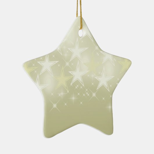Gold Stars Keramisch Ornament (Rechts)