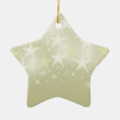 Gold Stars Keramisch Ornament (Voorkant)