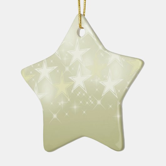 Gold Stars Keramisch Ornament (Links)