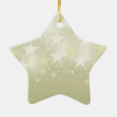 Gold Stars Keramisch Ornament (Achterkant)