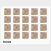 Gold Stars Kerst Vrede Stickers (Vel)