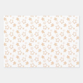 Gold Stars kerstfeestdag Inpakpapier Vel (Voorkant)