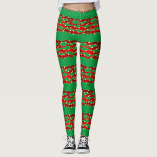 Gold Stars Kerstmis Sky Thunder_Cove Leggings