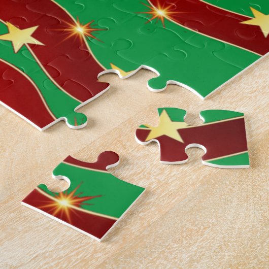 Gold Stars Kerstmis Thunder_Cove Legpuzzel (Zijkant)