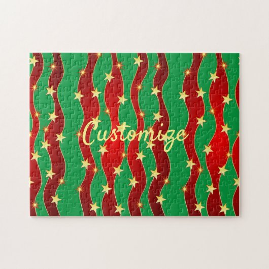 Gold Stars Kerstmis Thunder_Cove Legpuzzel (Horizontaal)