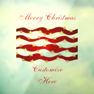 Gold Stars Kerstmis Thunder_Cove Raamsticker