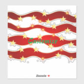 Gold Stars Kerstmis Thunder_Cove Sticker (Vel)