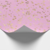 Gold Stars Minimalist Elegant Cadeaupapier (Hoek)