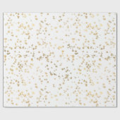 Gold Stars Minimalist Elegant Cadeaupapier (Vlak)