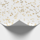 Gold Stars Minimalist Elegant Cadeaupapier (Hoek)