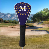 Gold Stars Monogram Golfheadcover