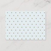 Gold Stars & Moon Blue Baby shower Advies Kaarten (Achterkant)