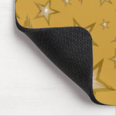 Gold Stars mousepad Gold Muismat (Hoek)