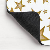 Gold Stars mousepad white Muismat (Hoek)