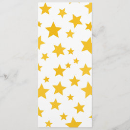 gold stars on white background menu