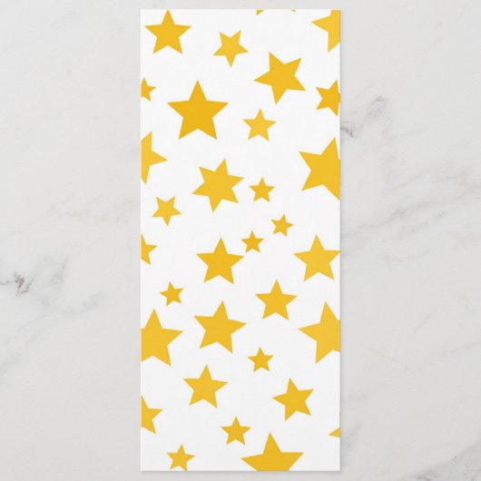 gold stars on white background menu (Voorkant)