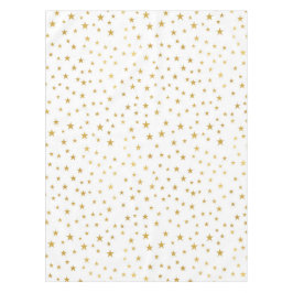 Gold Stars op White Tablecloth Tafelkleed