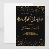 Gold Stars op zwarte bendeloestel Kaart (Voorkant / Achterkant)