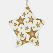 Gold Stars ornament star white (Rechts)