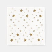 Gold Stars Paper Napkins Servet (Voorkant)