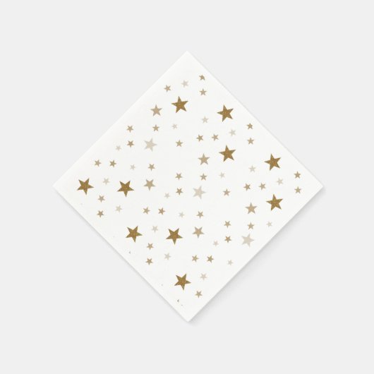 Gold Stars Paper Napkins Servet (Hoek)