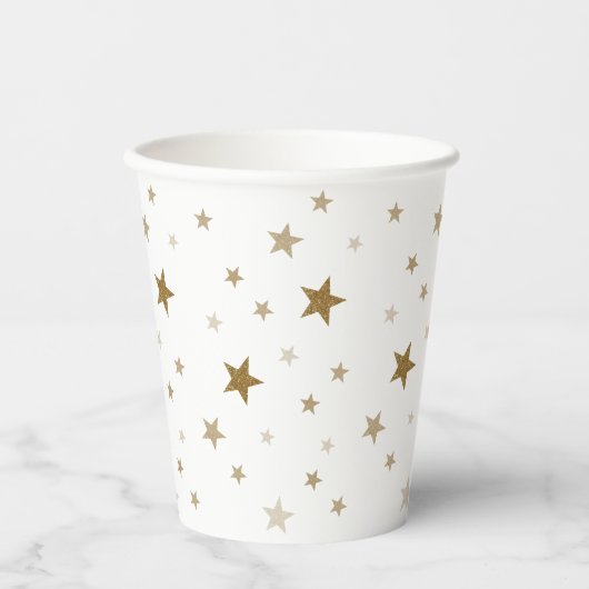 Gold Stars-papierbekertjes Papieren Bekers (Voorkant)