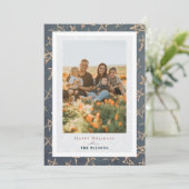 Gold Stars Patriot Kerstfeestdag - Fotokaart Kaart (Staand voorkant)