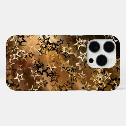 Gold Stars Pattern Case-Mate iPhone Case (Achterkant (horizontaal))