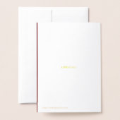 Gold Stars "Peace Love Joy" - Aangepaste foto Folie Kaarten (Met envelop)