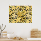 Gold Stars Poster (Keuken)