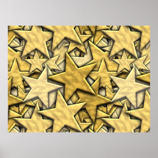 Gold Stars Poster (Voorkant)