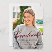 Gold Stars Rode Afstuderen Ceremonie & Feest Kaart (Achterkant)